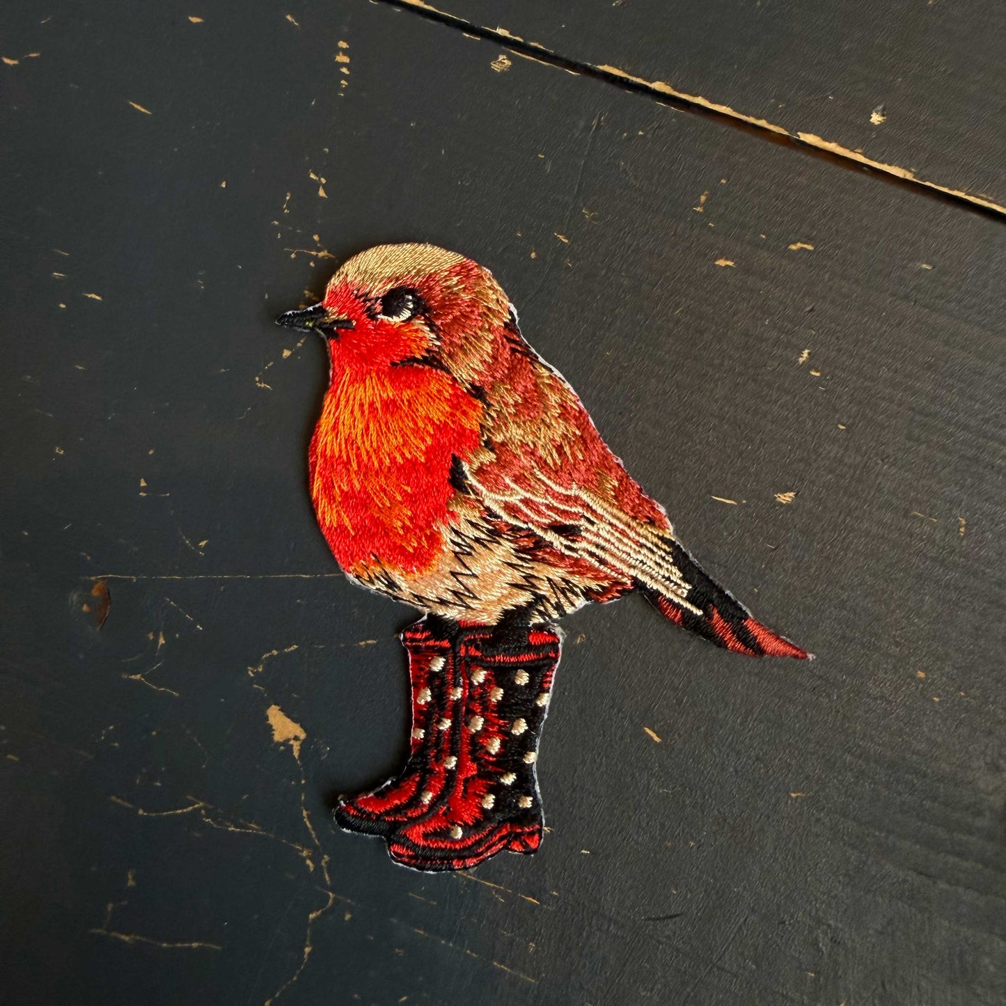 Strijkapplicatie Roodborstje