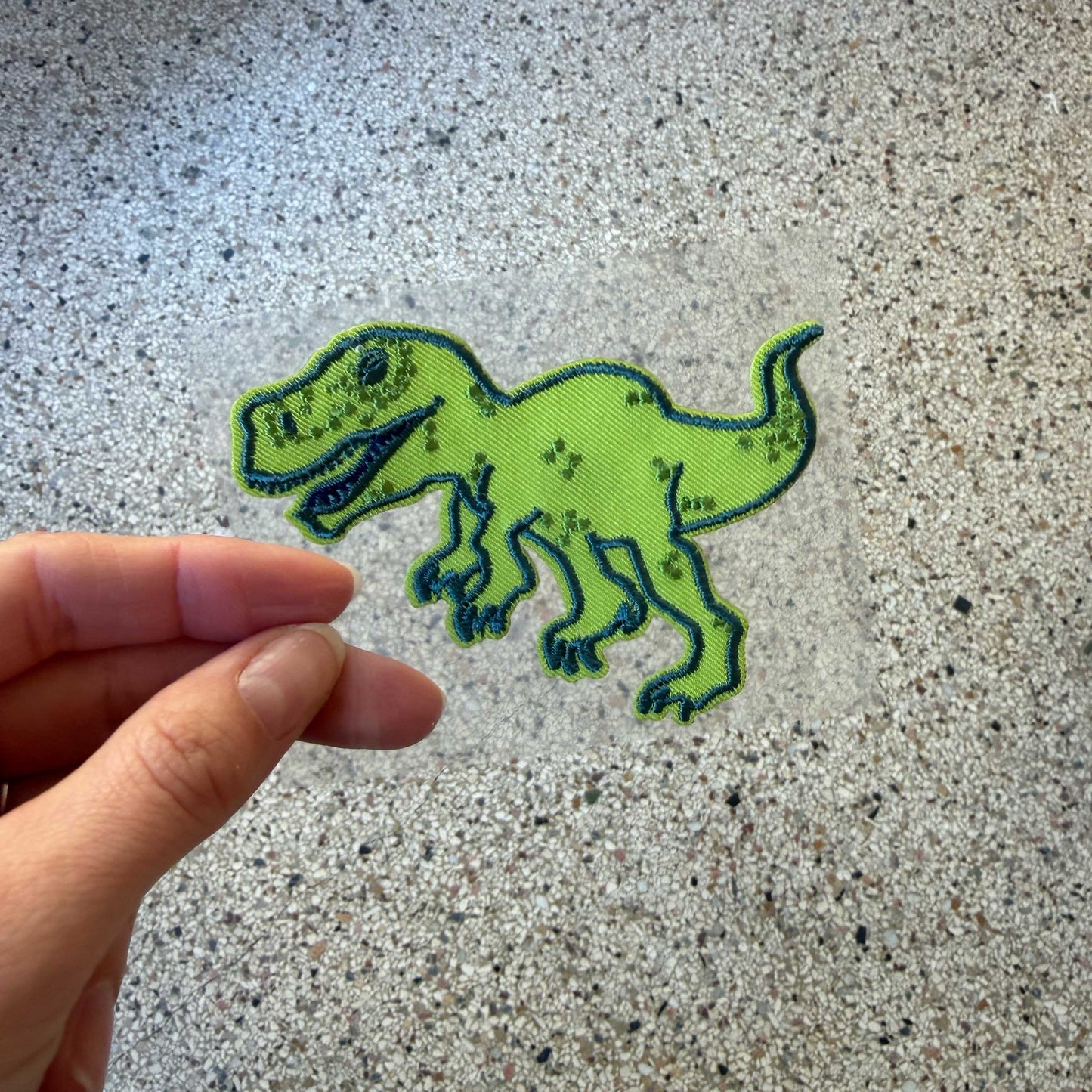Applicatie T-rex groen