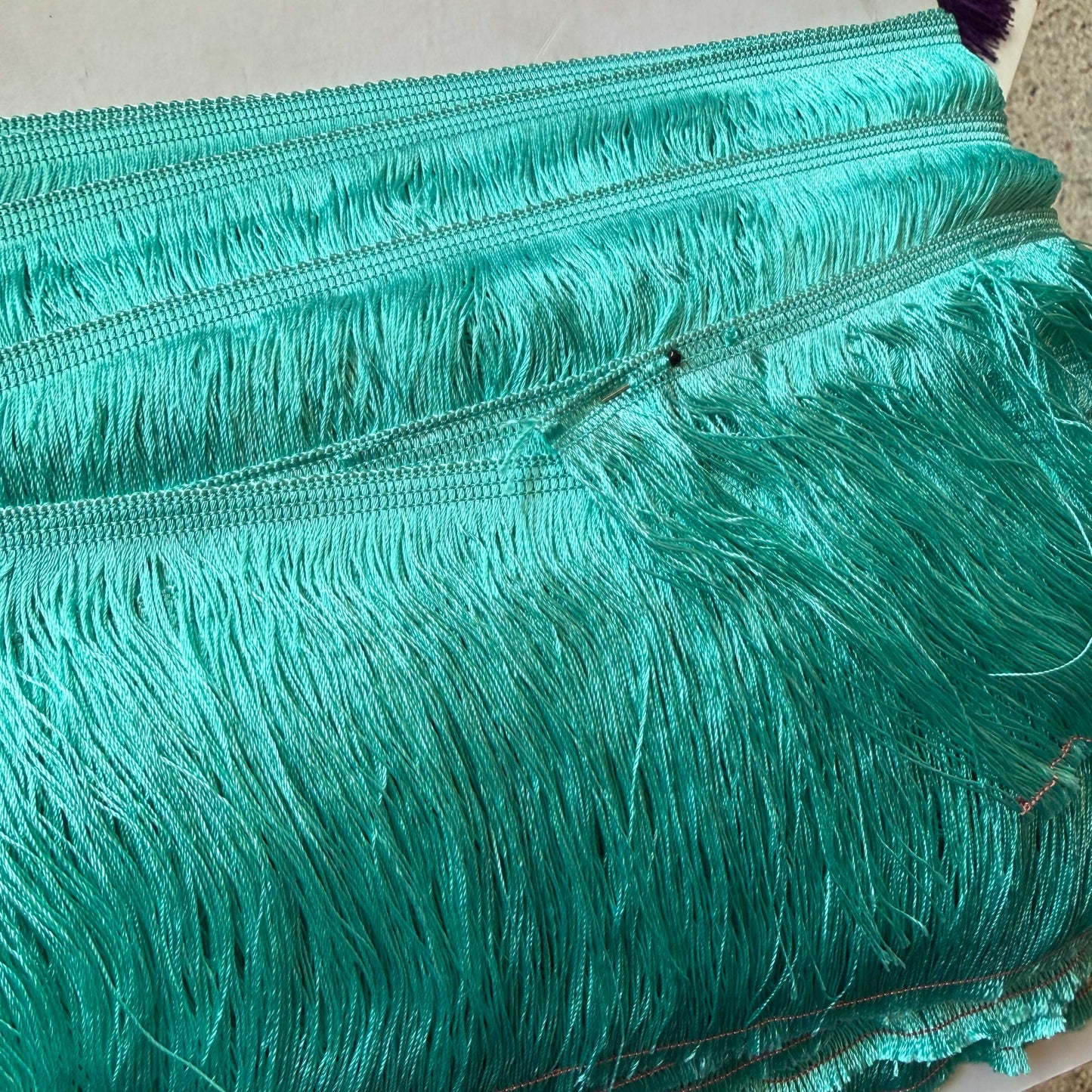 Franje aqua groen 10 cm