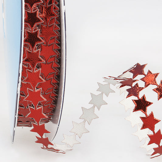 Sierlint van kleine rode sterren