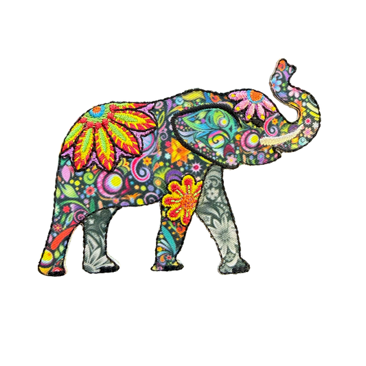 Applicatie Olifant kleurrijk
