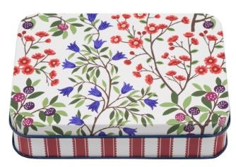 Een sfeervol blik met een kleurrijke bloemenprint.