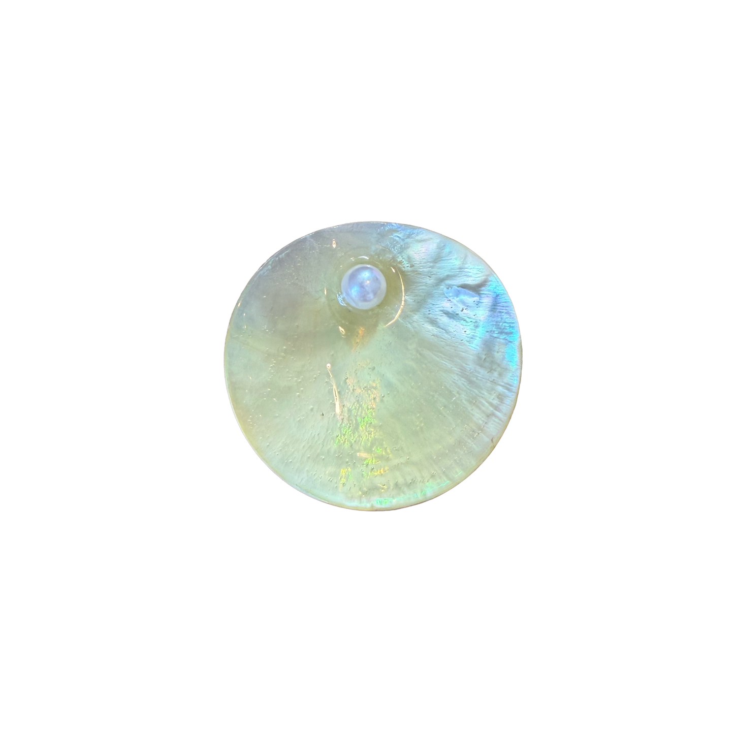 Broche parelmoer met parel