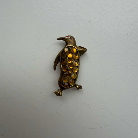 Vintage broche pinguïn