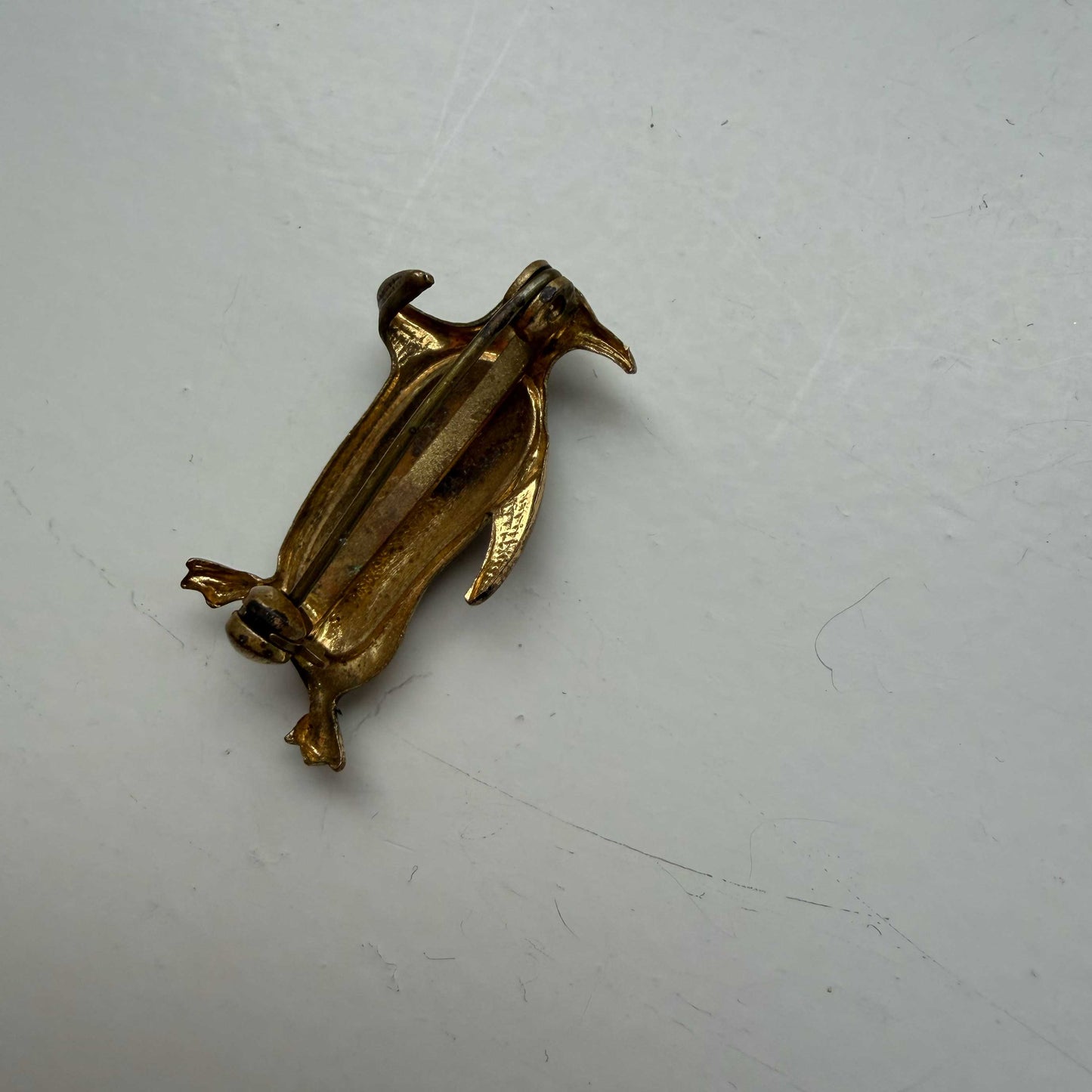 Vintage broche pinguïn