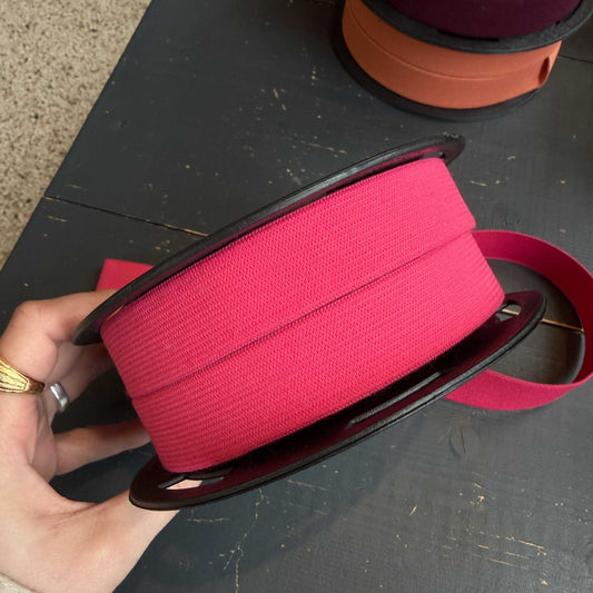 Elastiek roze 25 mm