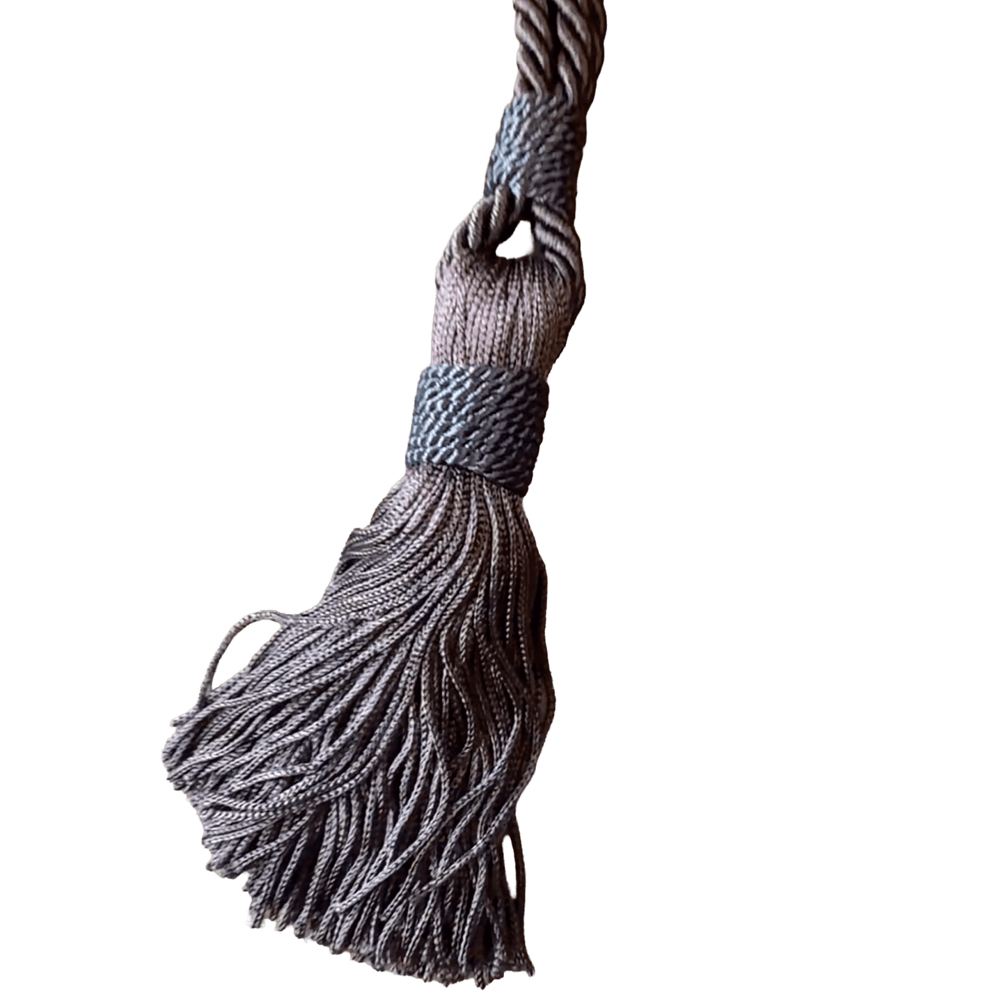 Embrasse met kwast – bruin – 38 cm