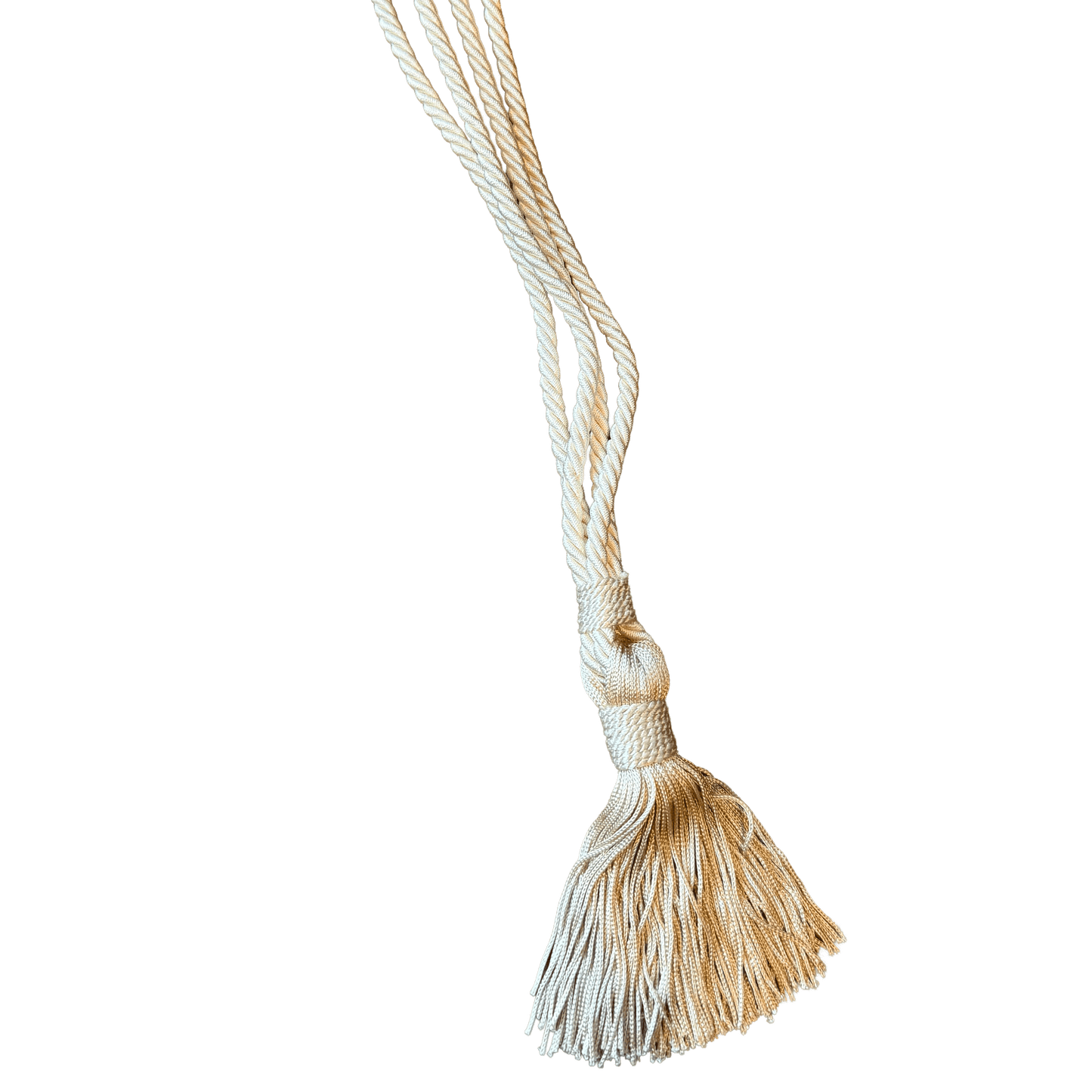 Embrasse met kwast - champagne - 38 cm