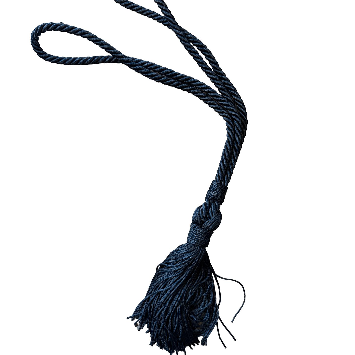 Embrasse met kwast - zwart - 38 cm