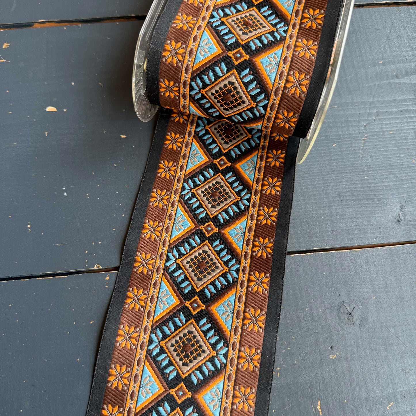 Jacquard geweven sierband etnisch motief