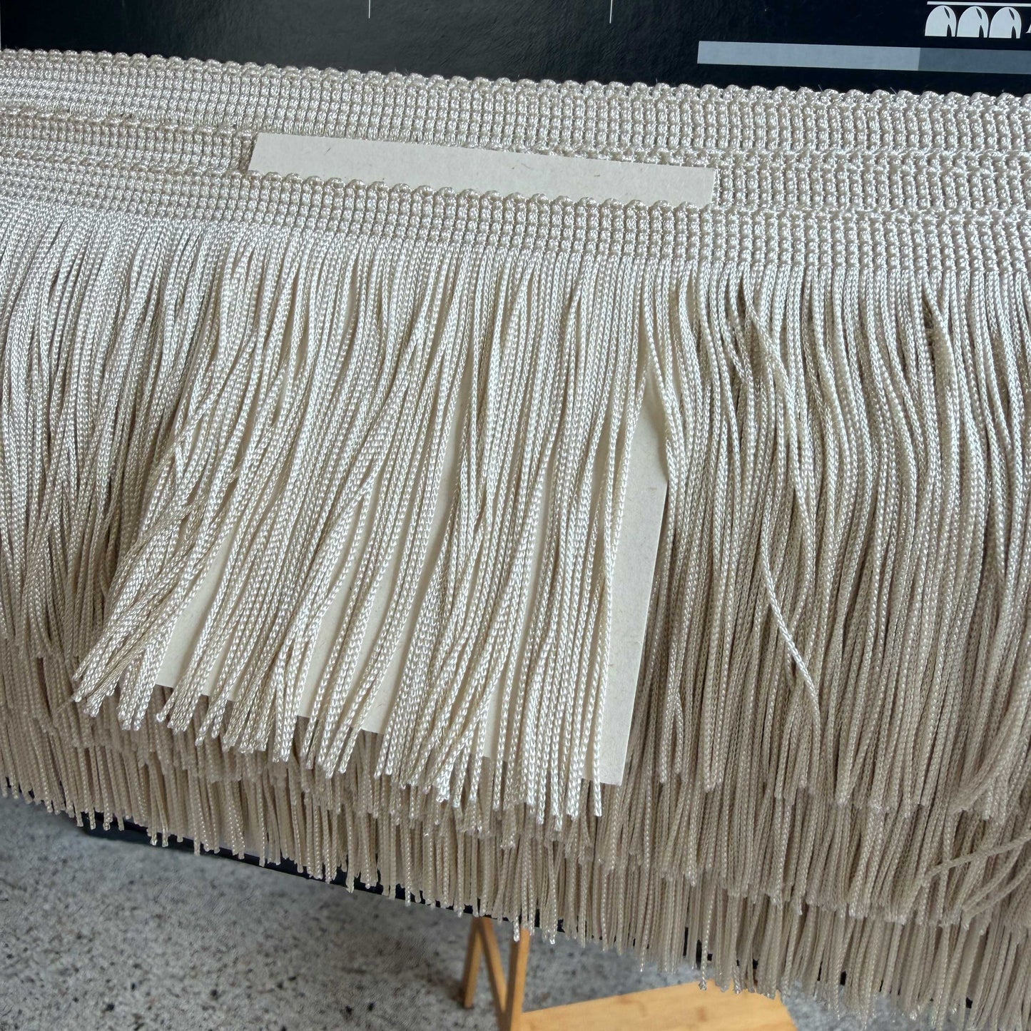 Franje light beige - 10 cm