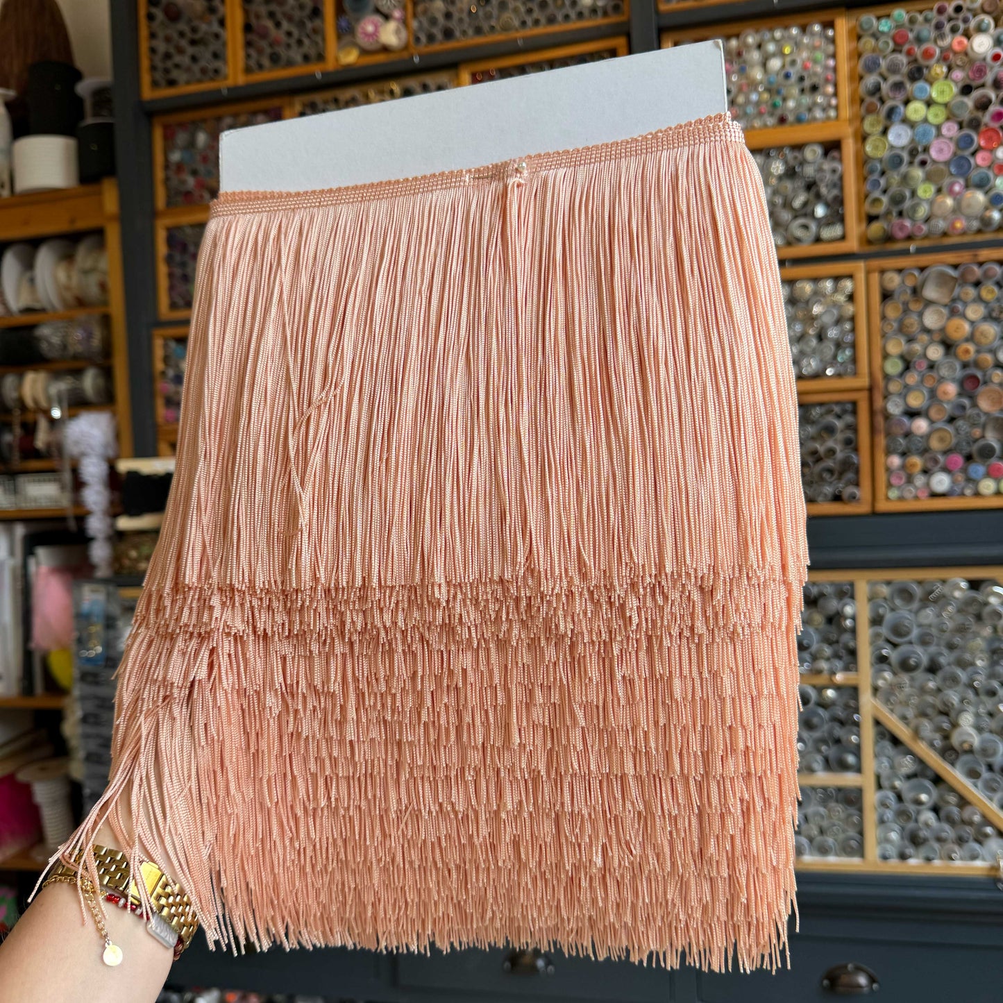 Franje salmon pink - 20 cm