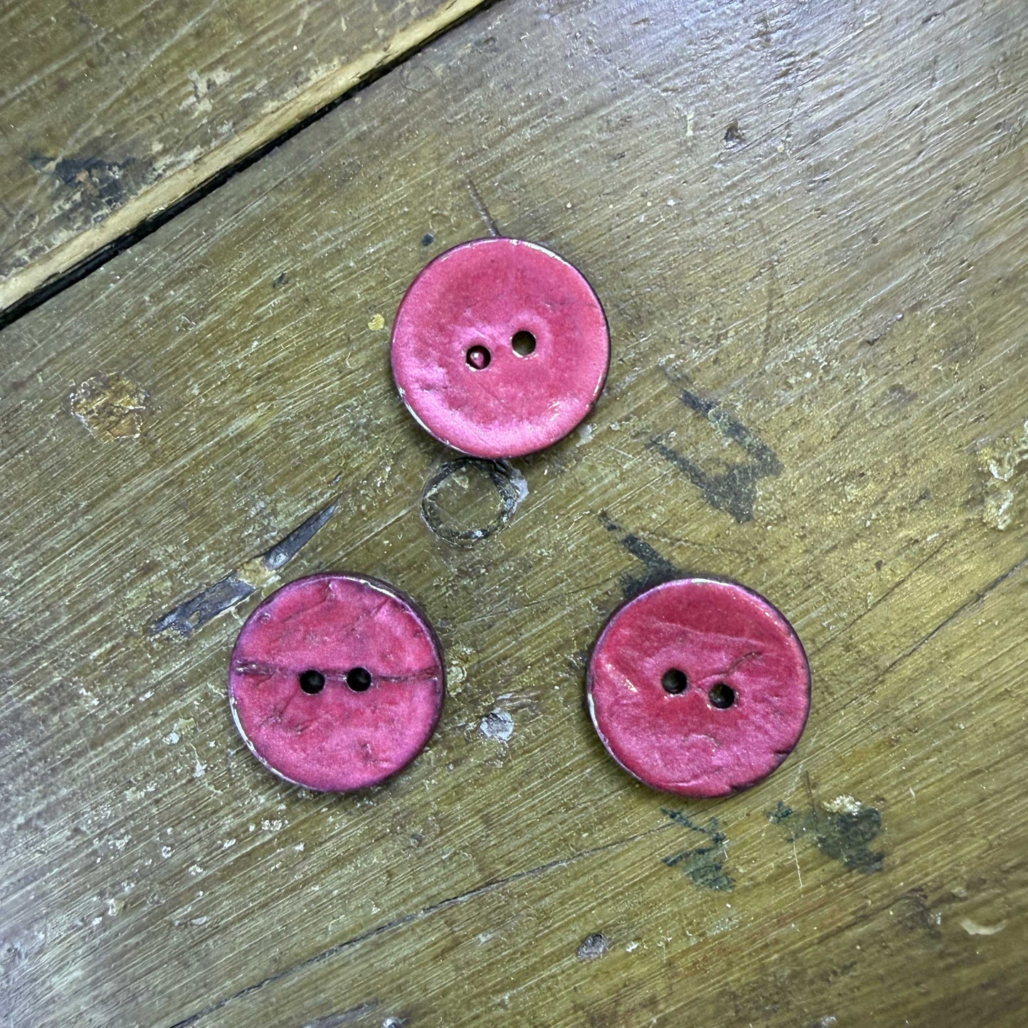 Kokosnoot knoop roze – 22 mm