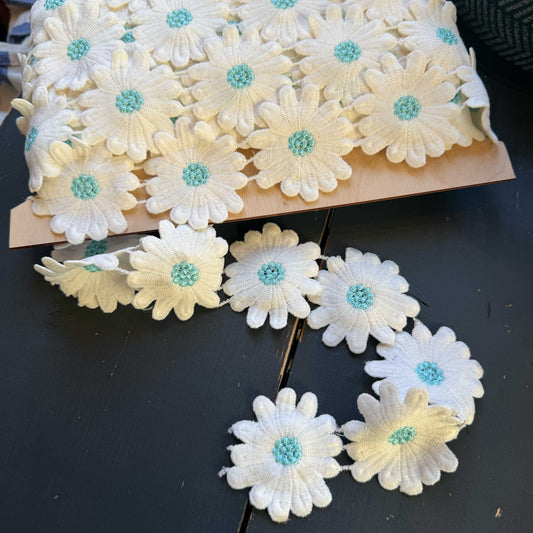 Madeliefjes band groot blauw