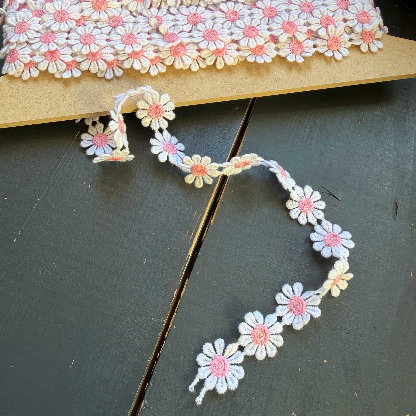 Madeliefjes band klein roze