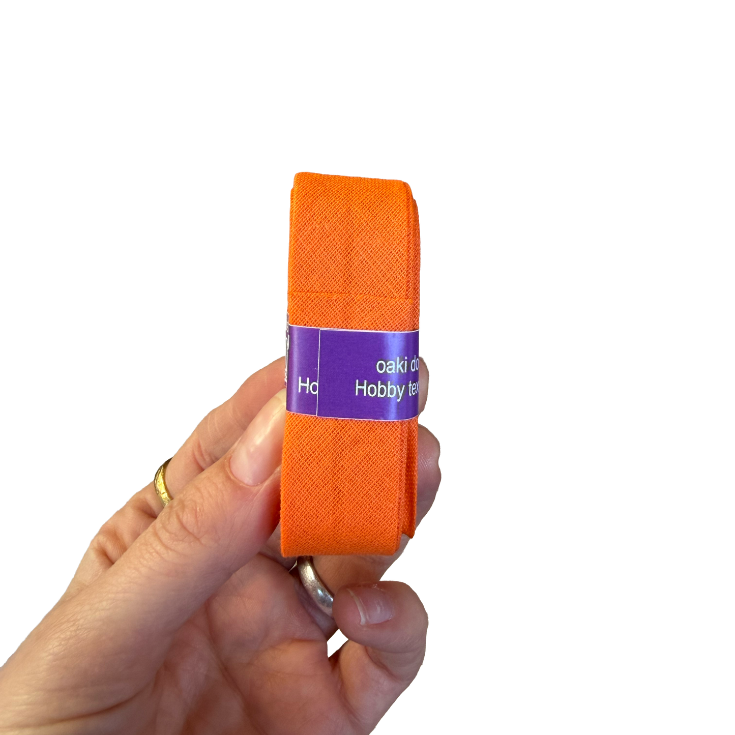 Okidoki katoenen biaisband oranje 693 - 20 mm