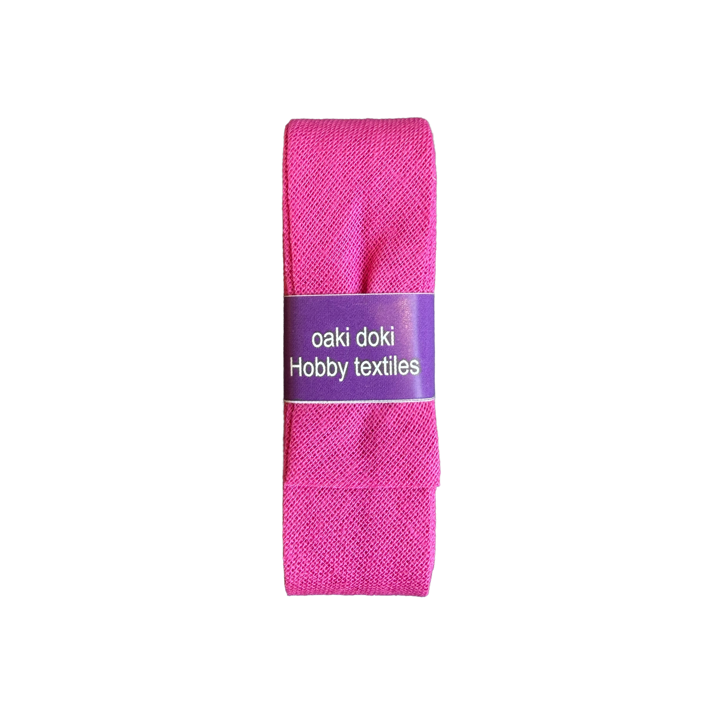 Okidoki katoenen biaisband roze 795 - 20 mm