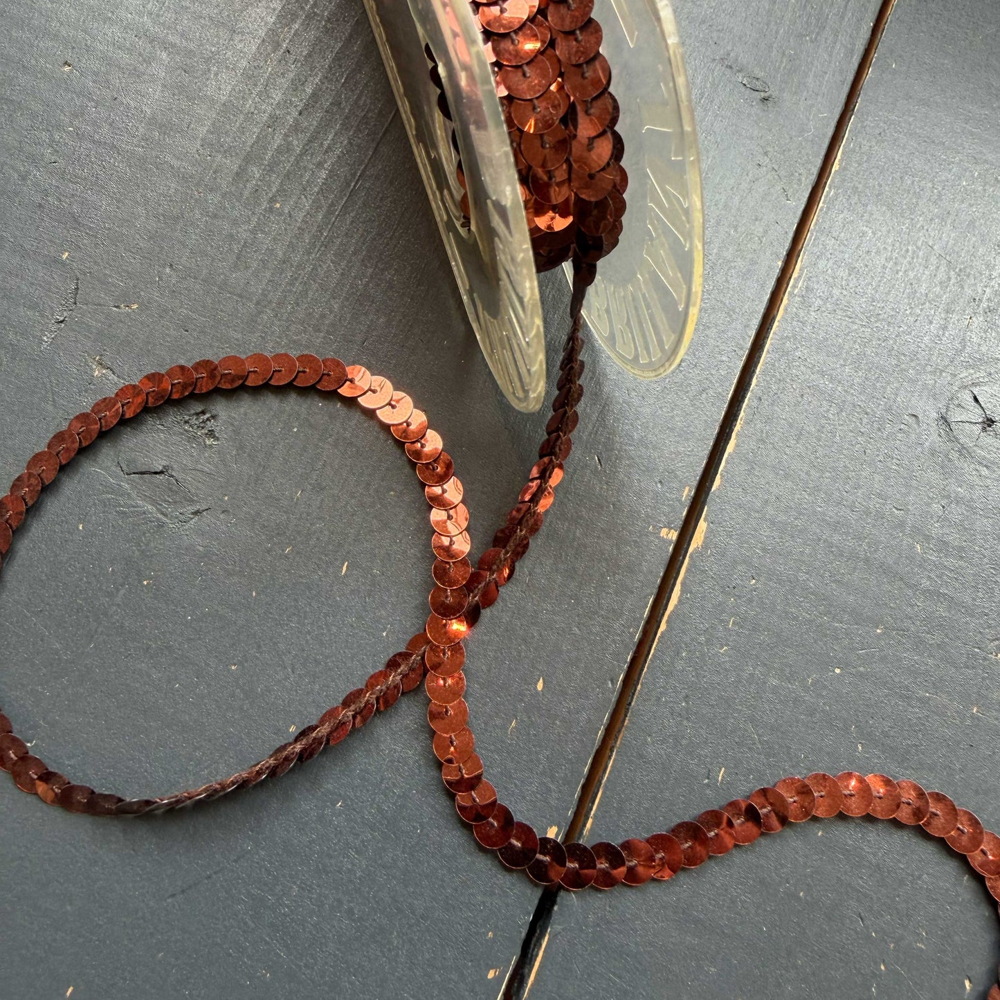 Paillettenband brons