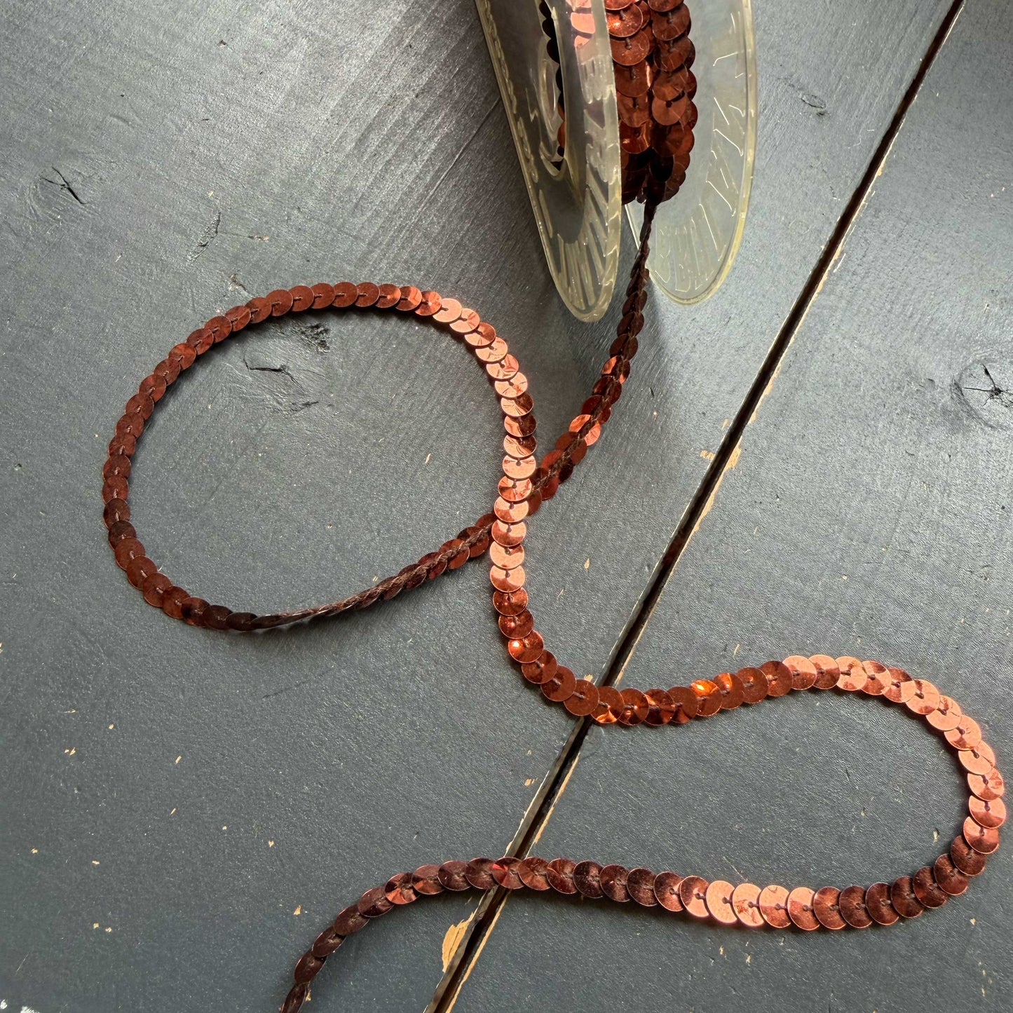 Paillettenband brons