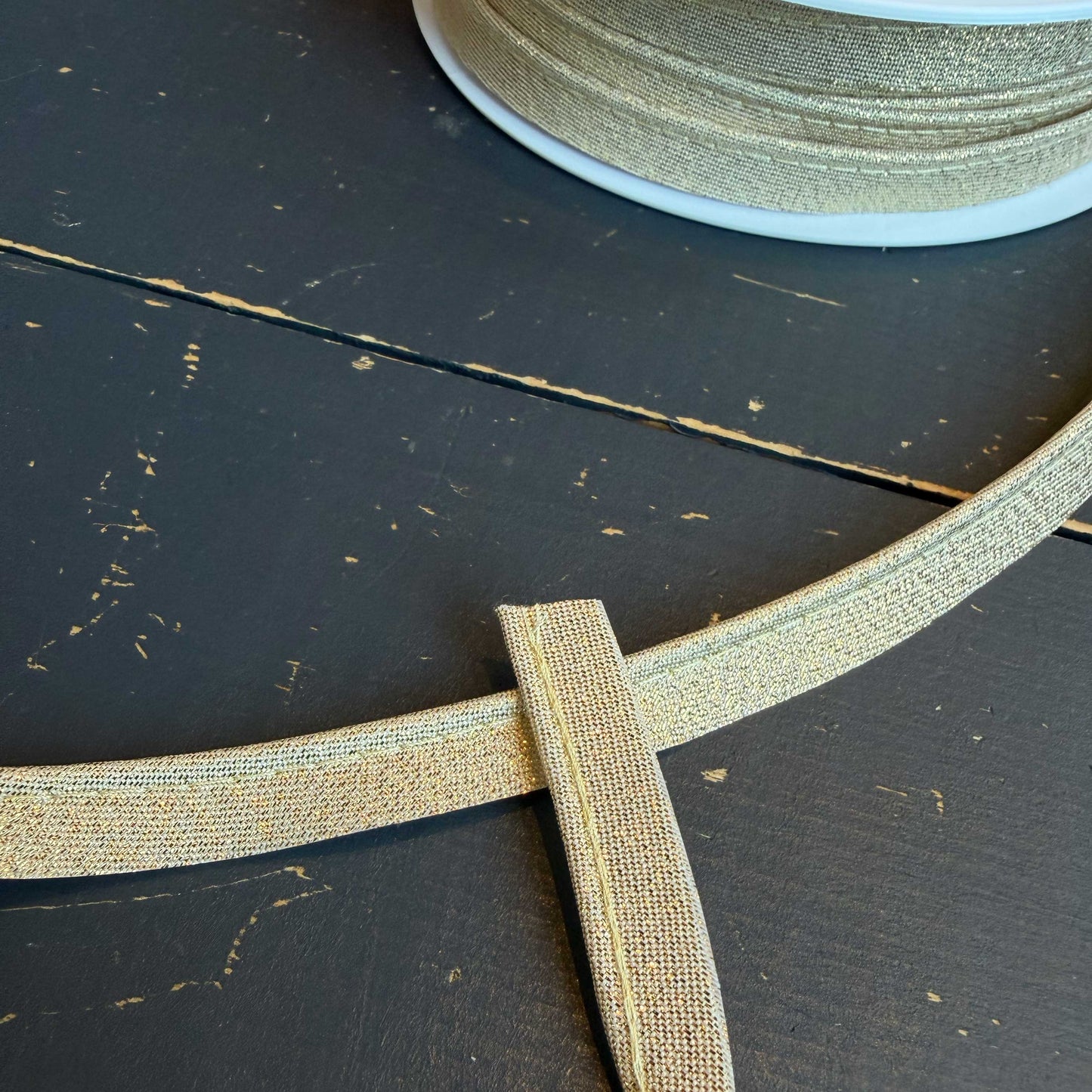 Paspelband goud smal 3mm