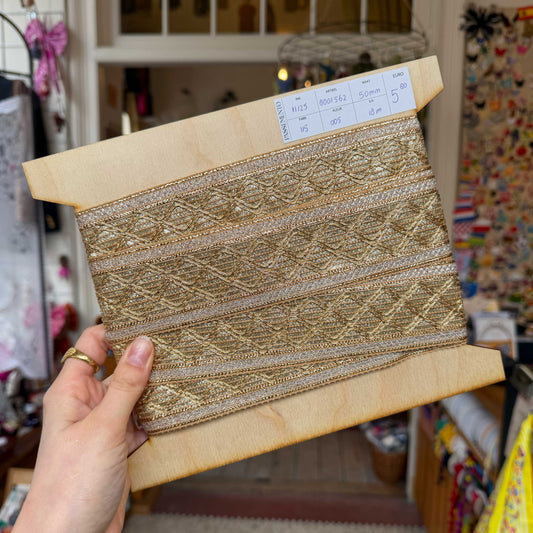 Sierband metallic goud/brons