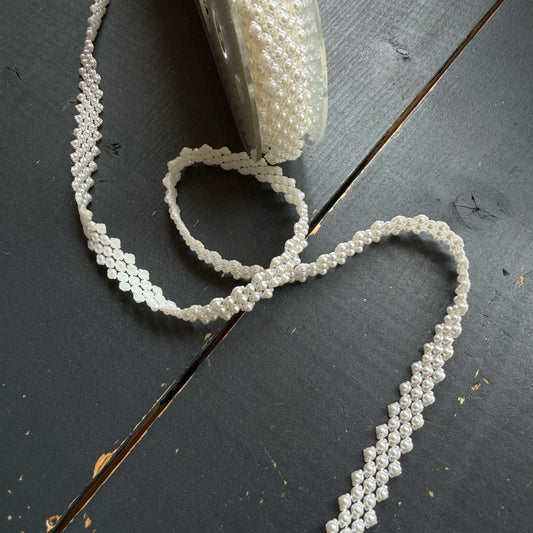 Kralenband wit parelmoer