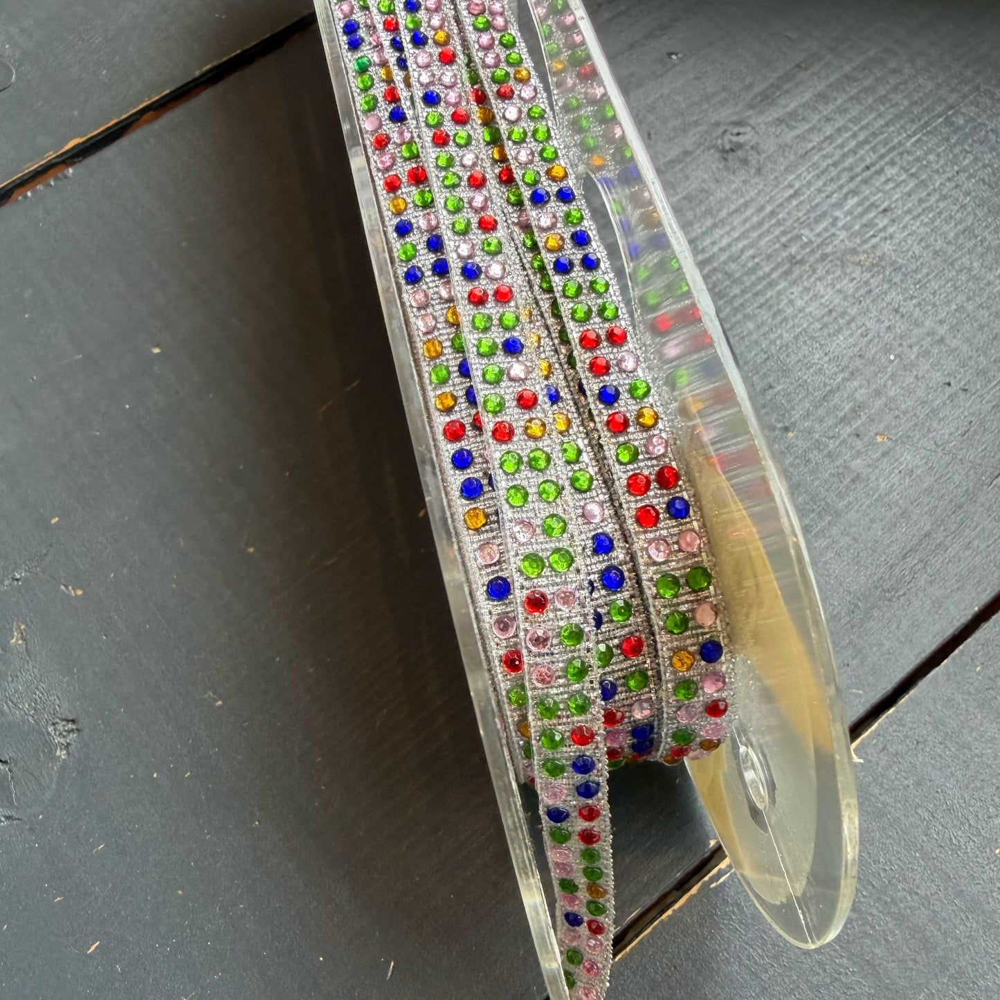 Thermo sierband steentjes multi