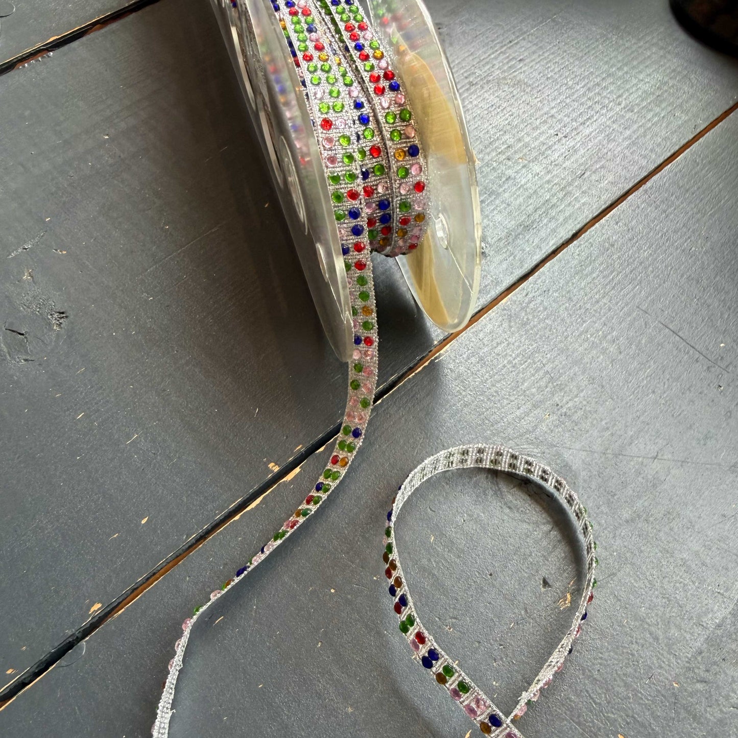 Thermo sierband steentjes multi