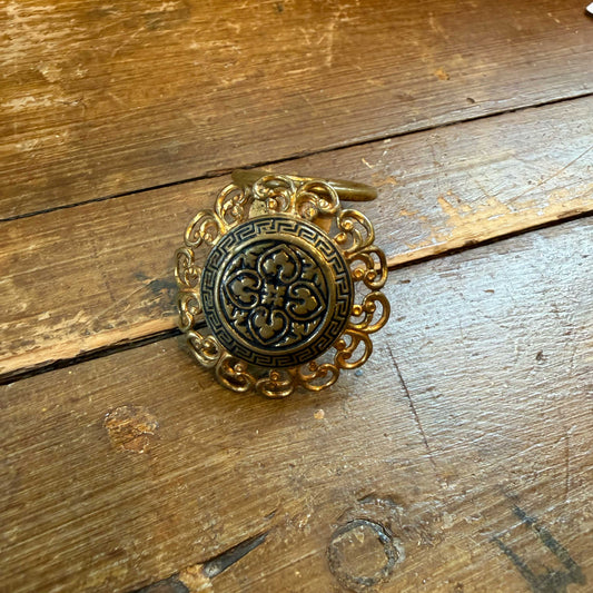 Vintage sjaalclip barok ornament