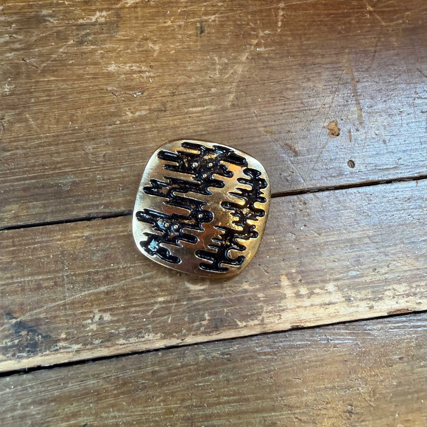 Vintage sjaalclip modern reliëf