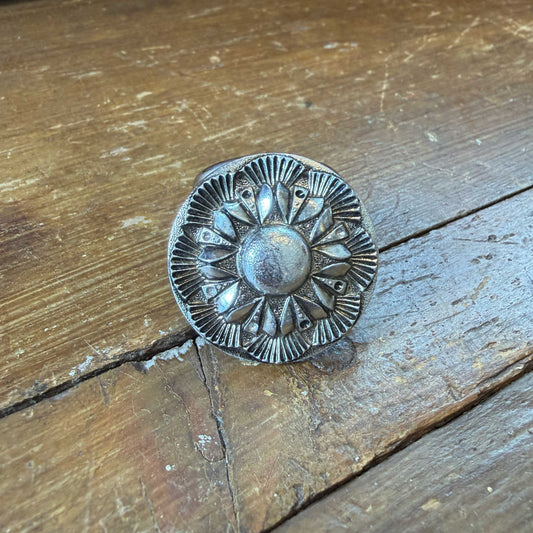 Vintage sjaalclip zilverkleurig