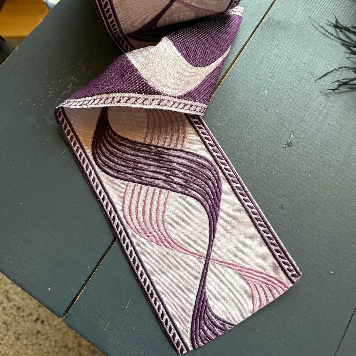 Swirl sierband paars - 12 cm