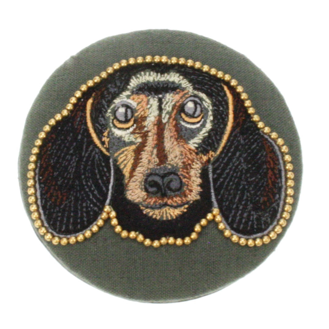 Zakspiegeltje van een teckel