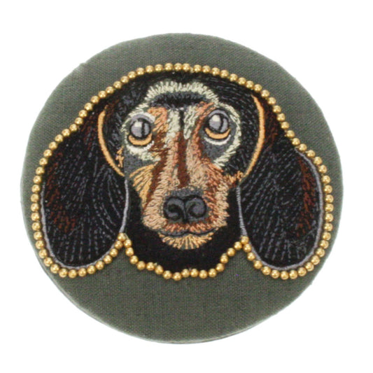 Zakspiegeltje van een teckel